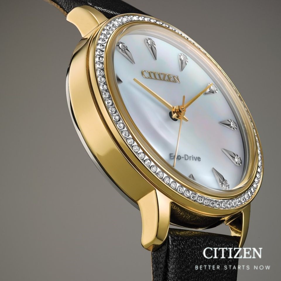 นาฬิกาข้อมือ CITIZEN Eco-Drive FE7042-07D Swarovski Lady's Watch (นาฬิกาผู้หญิงพลังงานแสง)