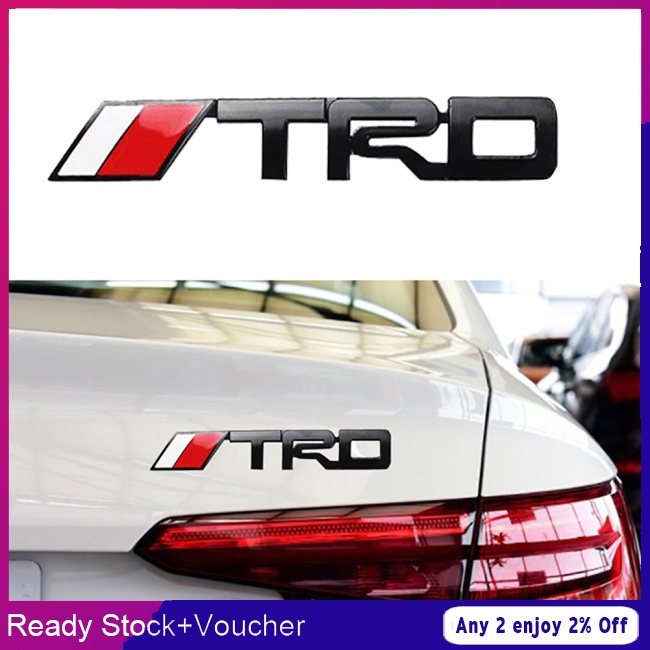 สติกเกอร์โลโก้โลหะ TRD 3 มิติ ดัดแปลง สําหรับติดตกแต่งรถยนต์