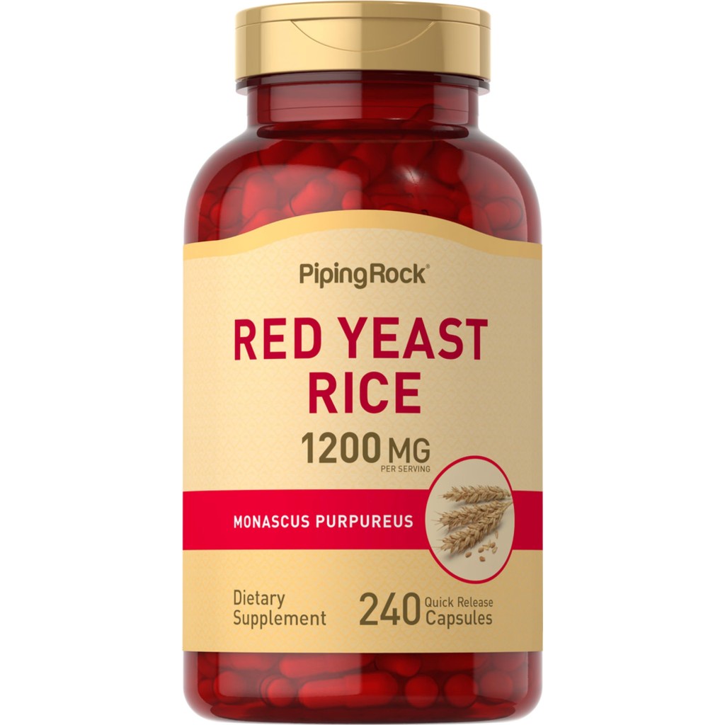 Red Yeast Rice 1,200 mg. (240Capsules) ข้าวยีสต์แดง