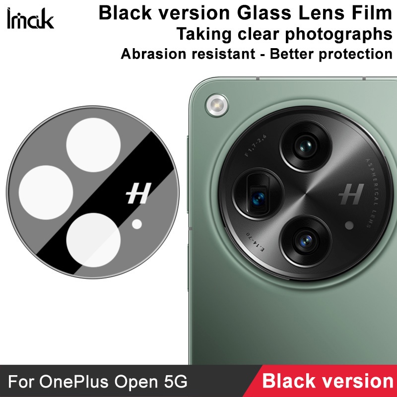 ฟิล์มกระจกนิรภัยกันรอยหน้าจอ เลนส์กล้อง iMak สีดํา สําหรับ for Oppo Find N3 Fold N3 5G HD