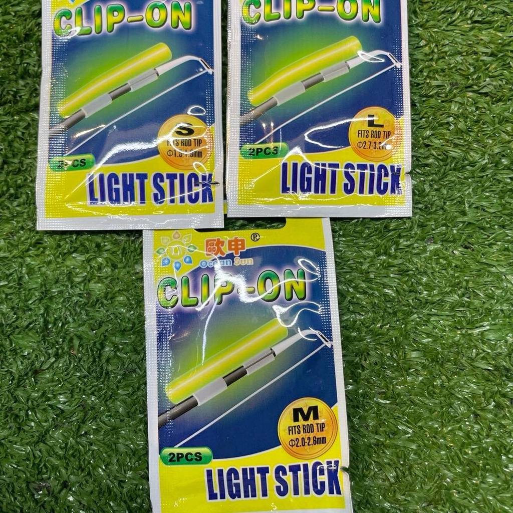 2/4/6PCS Clip on Fishing Glow Stick S/M/L/XL Fluorescent Light Stick Dry  Type Luminous Wand Clip Night Fishing Accessories - AliExpress