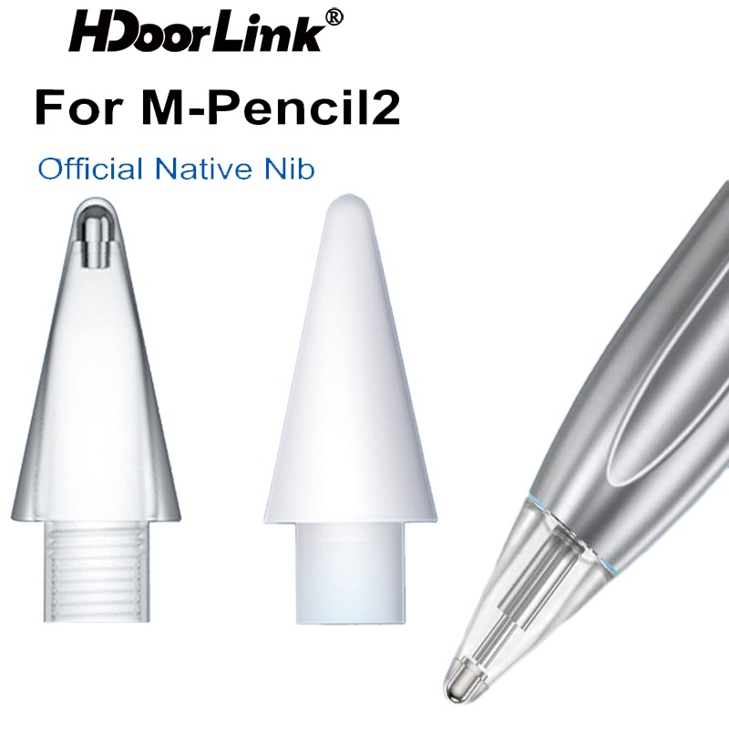 Hdoorlink หัวปากกาสไตลัส ชุบนิกเกิล แบบเปลี่ยน สําหรับ Huawei M-Pencil 2 Generation