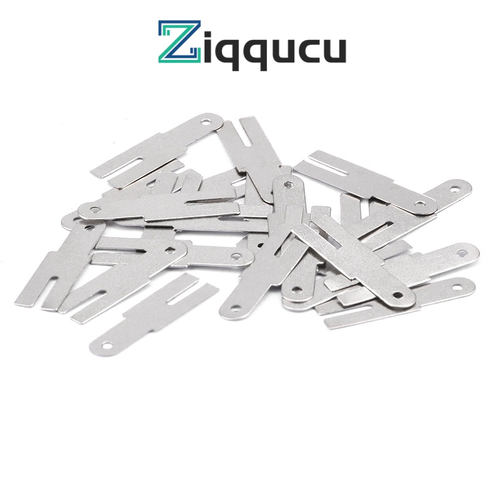 Ziqqucu แถบแบตเตอรี่ลิเธียม ชุบนิกเกิล 18650 0.18 มม. 100 ชิ้น