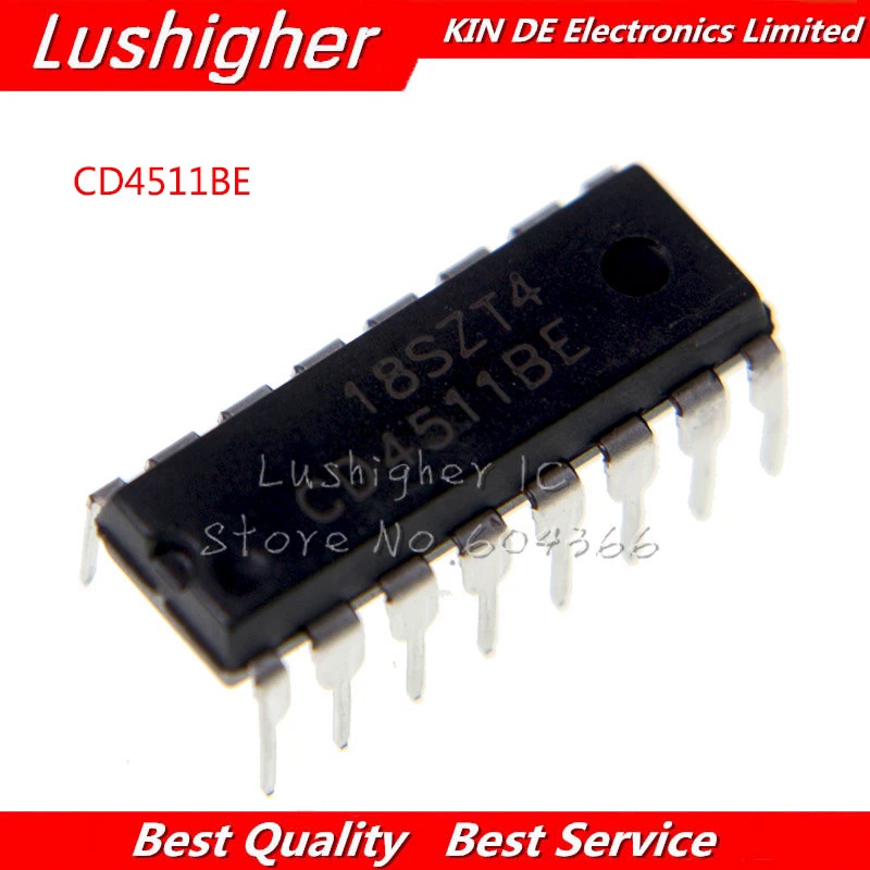 20PCS CD4511BE DIP16 CD4511 DIP ใหม่ IC