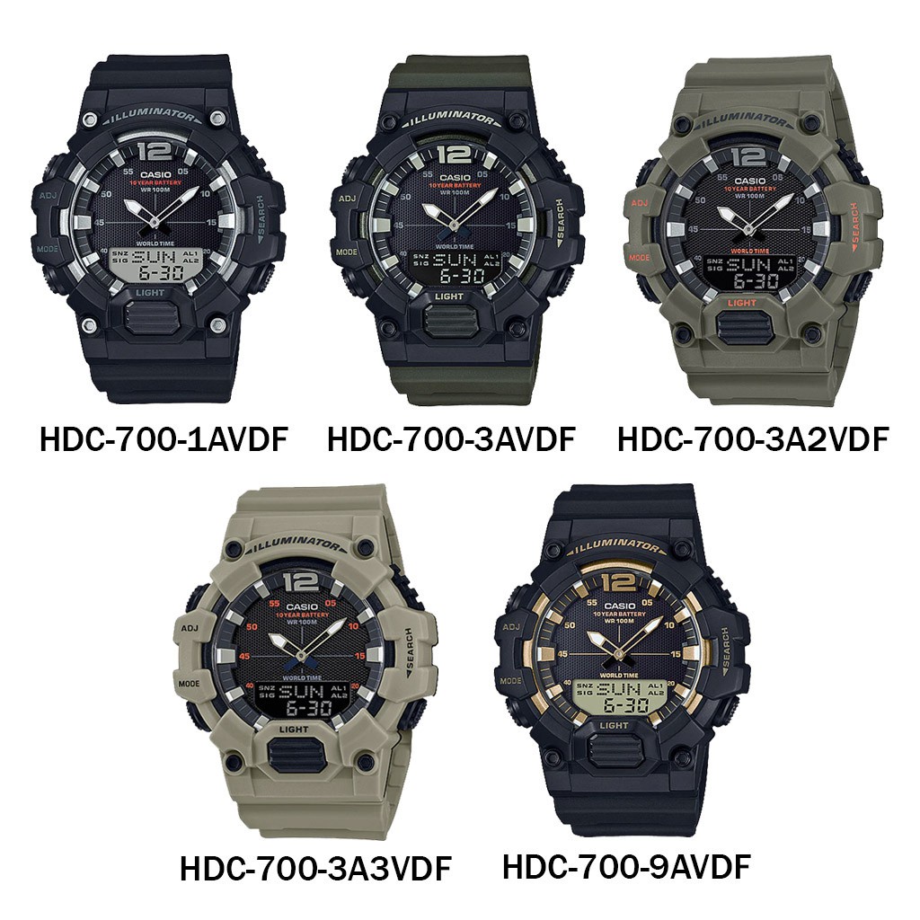 ของแท้ นาฬิกาข้อมือ Casio รุ่น HDC-700