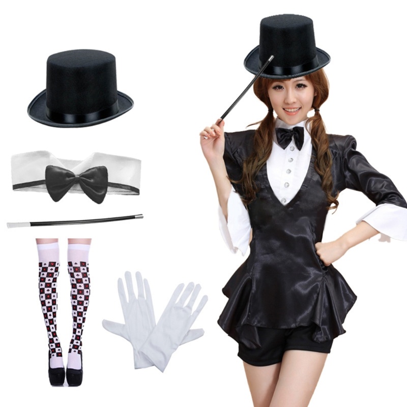 Noe ผู้ใหญ่ Magician RolePlay คอสเพลย์เครื่องแต่งกายชุดฮาโลวีน Magician Dress Up