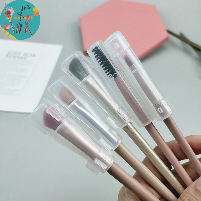 Renbg ที่เก็บแปรงแต่งหน้า พลาสติก ป้องกันฝุ่น อุปกรณ์เสริม สําหรับแปรงแต่งหน้า 1 ชิ้น