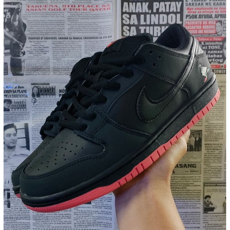 NIKE SB DUNK LOW PRO "BLACK PIGEON" รองเท้า free shipping
