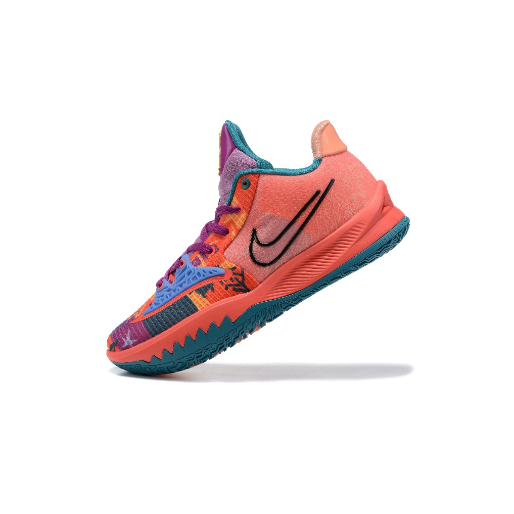 2021New Hot sale NK Kyrie 4 Low Basketball shoes Red Orange