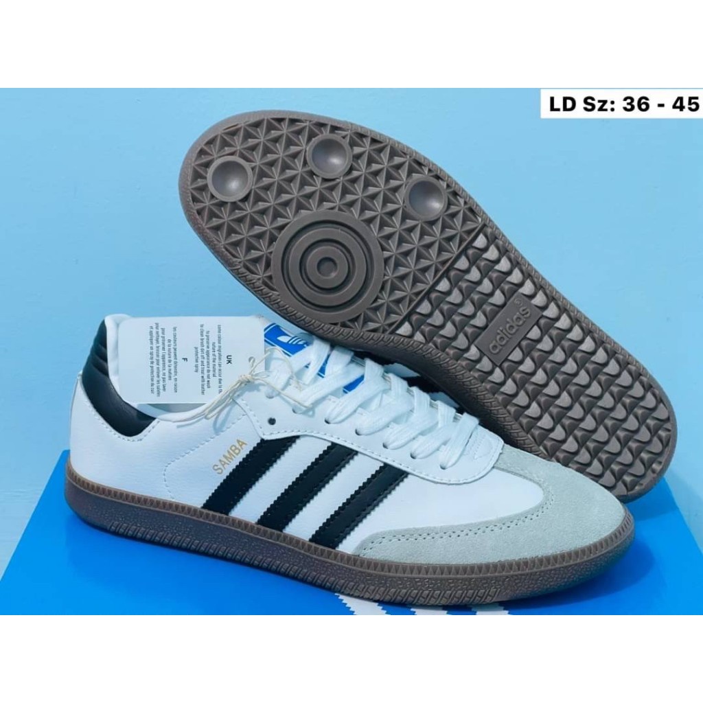 รองเท้าAididas Samba รองเท้าอดิดาส แซมบ้า พร้อมกล่องและอุปกรณ์ครบ【รับประกันสินค้าตรงปกแท้100% Size: