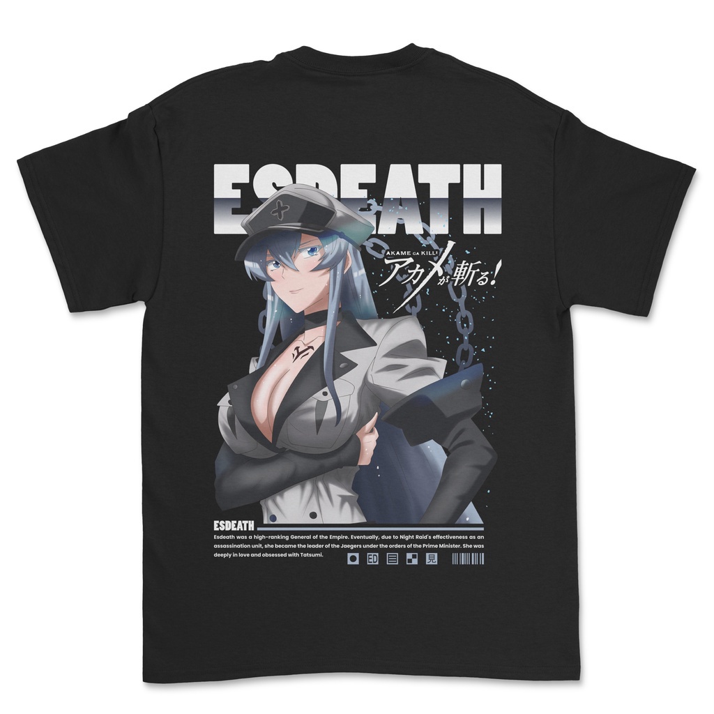 ความร้อน  พิมพ์ลายอนิเมะ Akame Ga Kill Esdeath