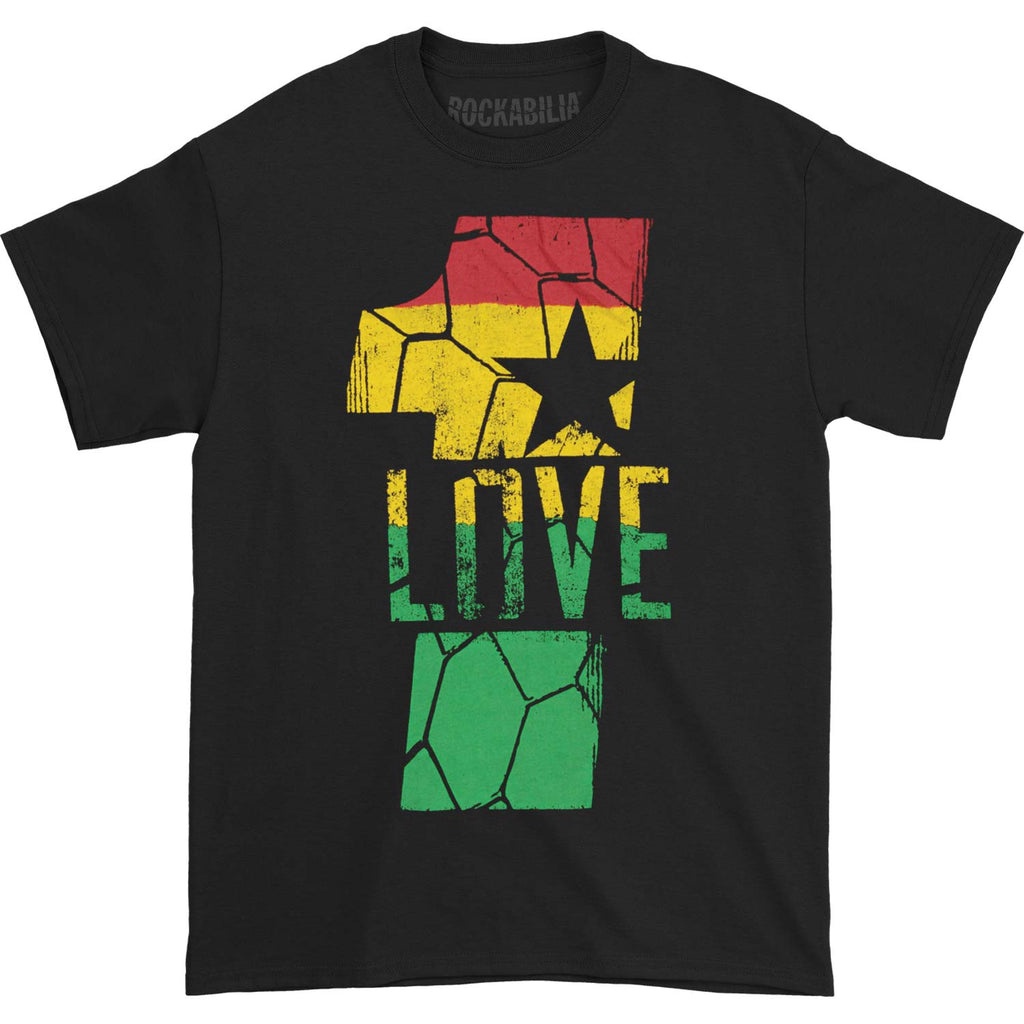ไฟ! Hot sale Bob MARLEY Ghana Band T-Shirt 1 Love Official Merchandise T-Shirt - Adult T-Shirt - Men