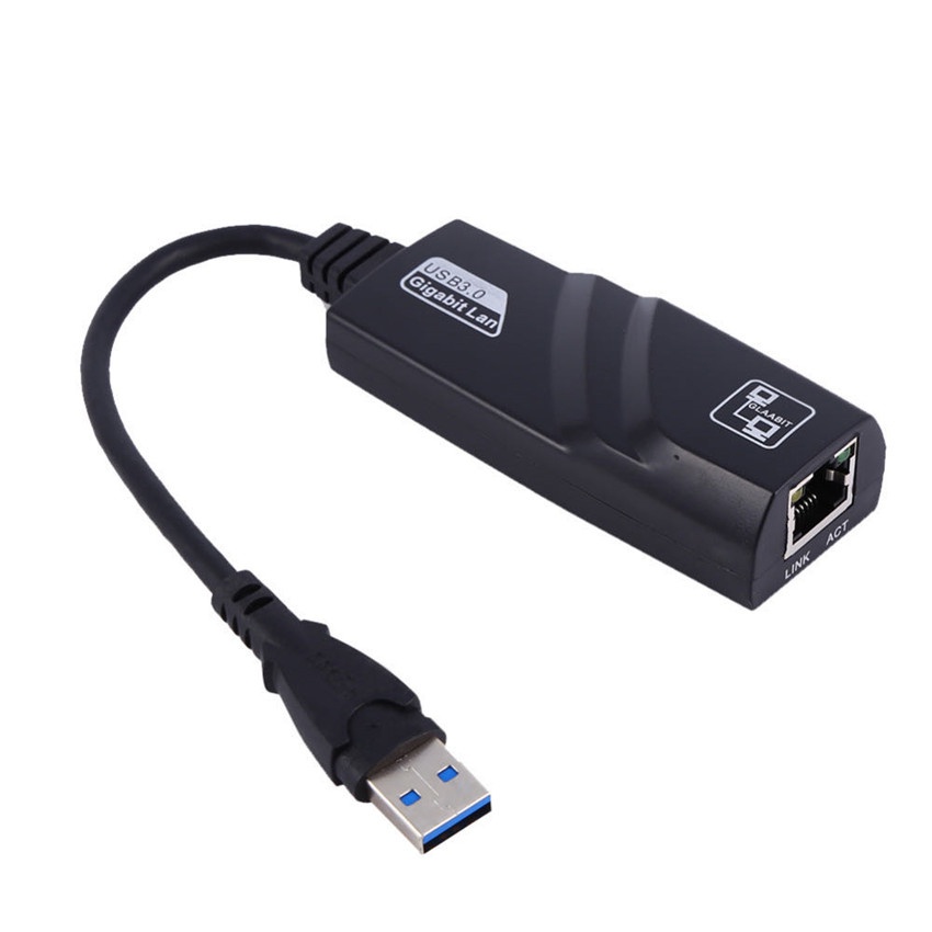 USB 3.0 ถึง 10/100/1000 Mbps Gigabit RJ45 Ethernet LAN Network Adapter สำหรับ PC Mac