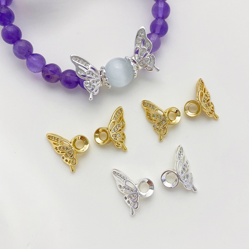 สร้อยข้อมือและสร้อยคอมือทำจาก Spacer และลูกปัด 14K Gold-Wrapped กับ Pearls