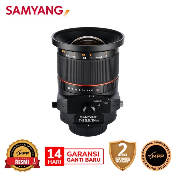Lens a Kamera Samyang TILT/SHIFT 24mm F3.5 Canon EF