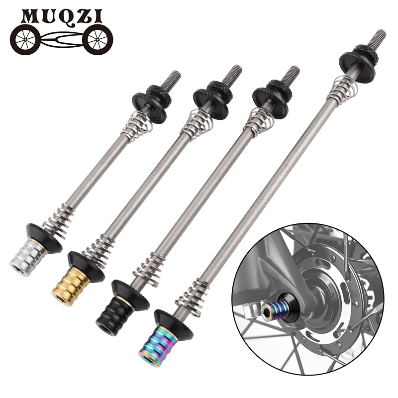 Muqzi ไทเทเนียม Quick Release Skewers 74/85/100/130-135 มม. MTB แผนที่จักรยาน เพลา