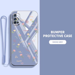 เคส Vivo V17 V19 Neo เต็มจอ ดอกไม้ขนาดเล็ก กันกระแทก ซิลิโคน เคสโทรศัพท์ ฝาครอบป้องกัน