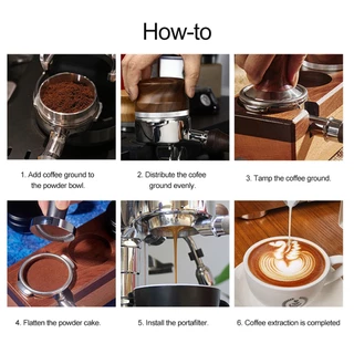 ☕☕☕ 58 มม. ก้านชงกาแฟ ด้ามชงกาแฟ หัวชงกาแฟ E61 Coffee Bottomless Portafilter ที่จับกาแฟ 2 หูที่จับก้นทึบ