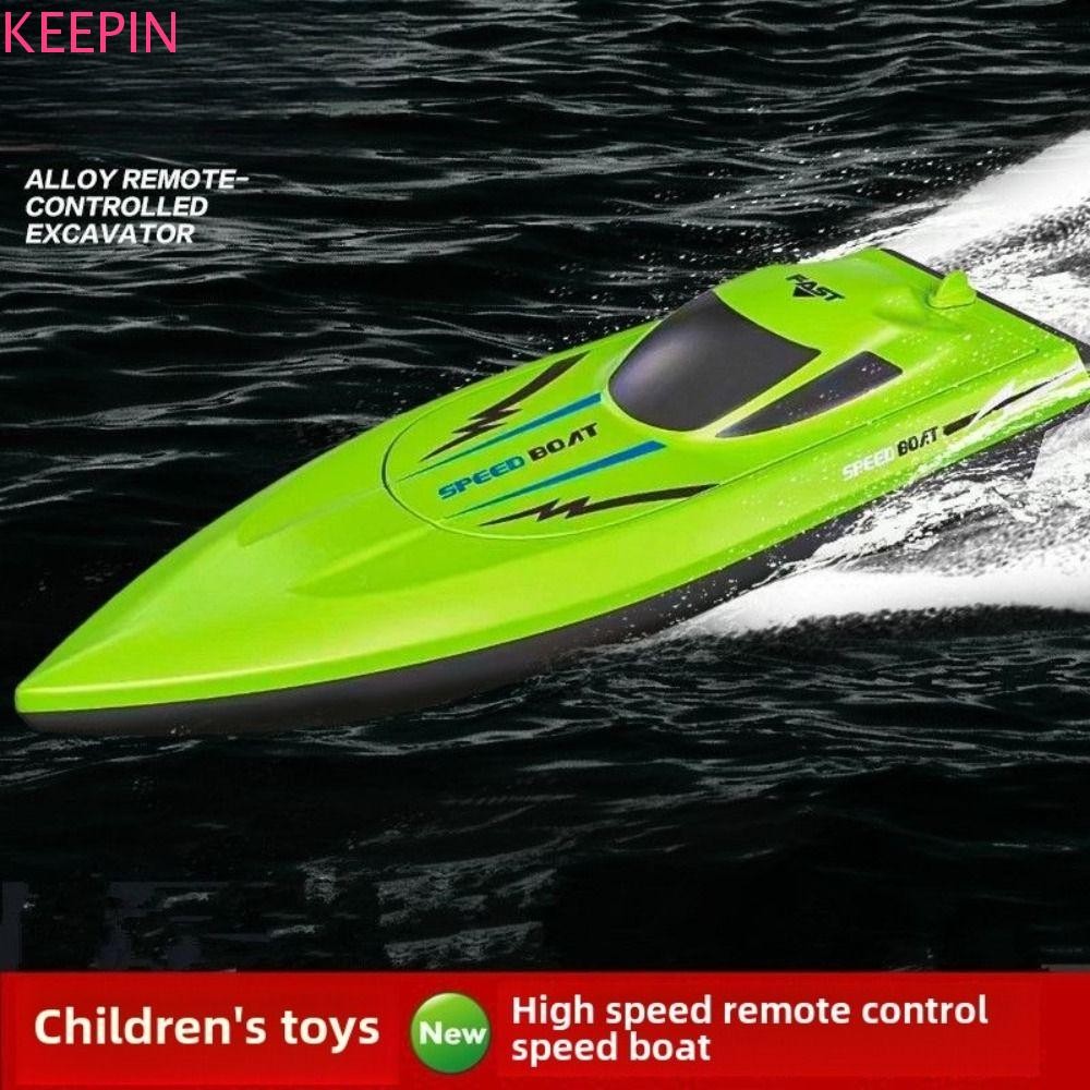 Keepin เรือควบคุมระยะไกล, เรือ RC กันน้ําความเร็วสูง, ของขวัญวันเกิด Long-lasting Sailing Boat 2.4G Wireless Speedboat ของเล่นเด็กของเล่น