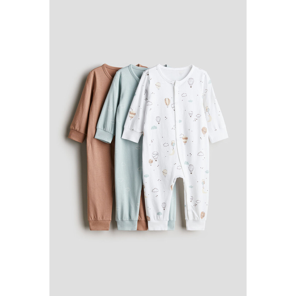 H&M 3-pack cotton pyjamas Infants 3-pack cotton sleepsuits 1125924_13