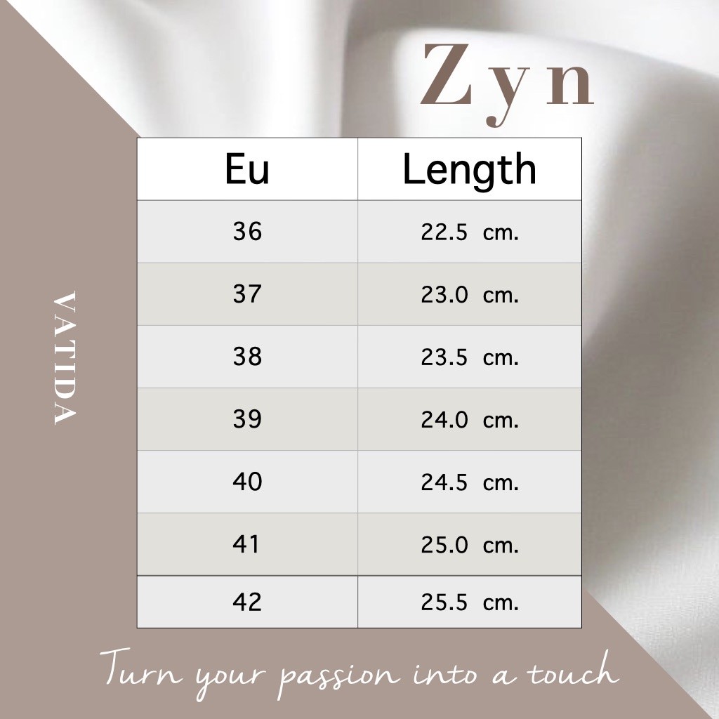 ( 🇹🇭 In stock 🔥) รองเท้าส้นสูง สไตล์เกาหลี สไตล์มินิมอล รุ่น Zyn(VTD-049)