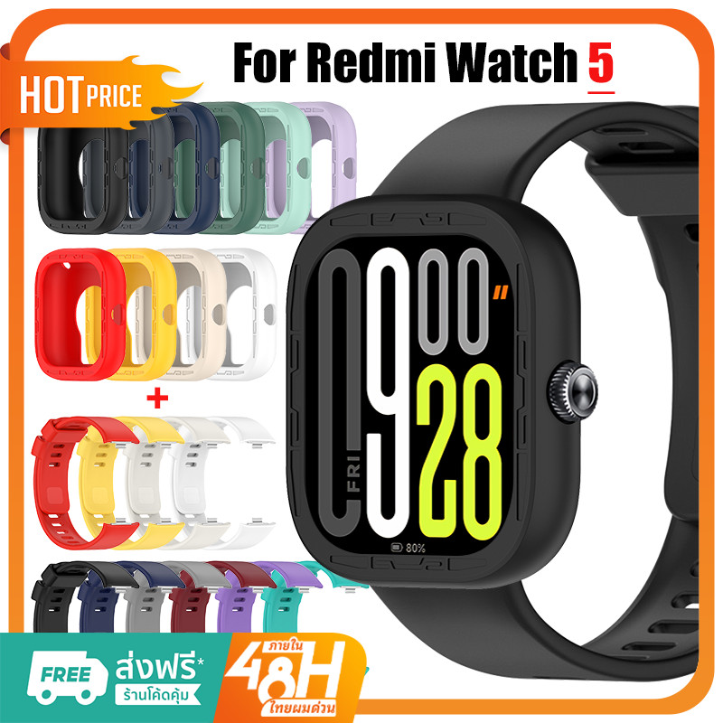 【เคส+สาย】 สําหรับ Xiaomi Redmi Watch 5 นาฬิกา สาย สำรอง สายซิลิโคน Redmi watch 5 เคส Redmi watch 5 สาย