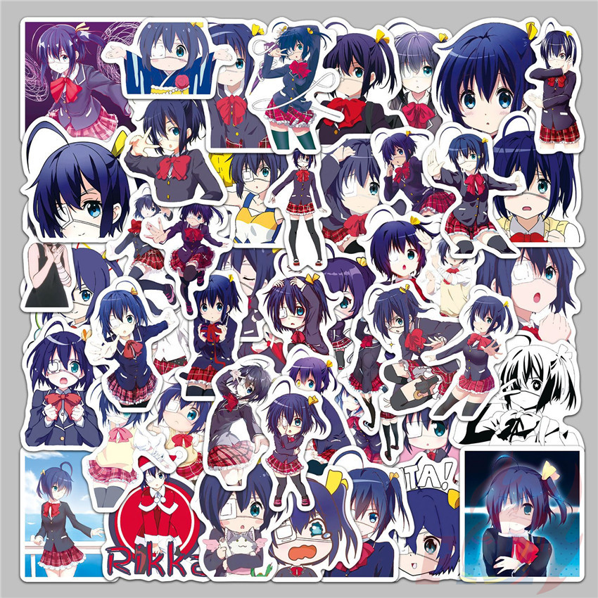 ❉ สติ๊กเกอร์ Takanashi Rikka ❉ 50 ชิ้น/เซ็ตแฟชั่น DIY สติ๊กเกอร์กันน้ํา Doodle สติ๊กเกอร์