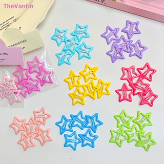 Thevantin กิ๊บติดผมโลหะ รูปดาวน่ารัก สีแคนดี้ สําหรับเด็กผู้หญิง 5 ชิ้น ต่อชุด