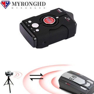 Myronghd เครื่องตรวจจับเรดาร์รถยนต์ ภาษาอังกฤษ และรัสเซีย จอแสดงผล LED 360 องศา