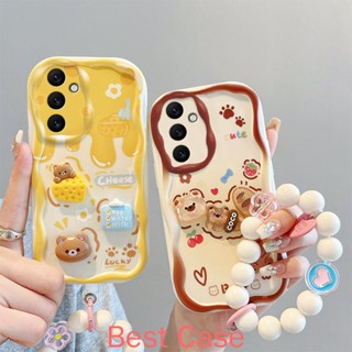 เคส Samsung A54 5G เคสโทรศัพท์มือถือแบบนิ่ม ลายตุ๊กตาฟิกเกอร์สามมิติ ขอบครีมน่ารัก สําหรับ Samsung A54 5G NYGZ