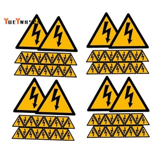 『yueywh524』สติกเกอร์ป้ายเตือนไฟฟ้าช็อต เพื่อความปลอดภัย สําหรับติดตกแต่งรั้ว 80 ชิ้น