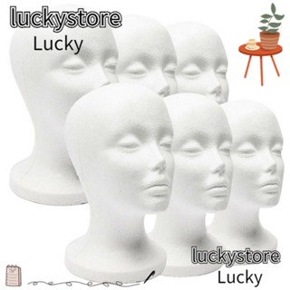 Lucky โมเดลหัวหุ่น แบบพกพา สําหรับตั้งโชว์วิกผม แว่นตา หมวก