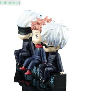 Fishstick1 ฟิกเกอร์อนิเมะ Jujutsu Kaisen Kugisaki Nobara Gojo Satoru ของเล่นสําหรับเด็ก