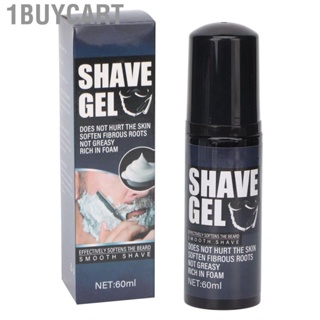 1buycart Beard Shave Gel  60ml Moisturizing Men  Portable for Home Barber