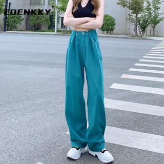 EOENKKY  กางเกงขายาว กางเกงยีสน์ผู้หญิง ทรงหลวม ๆ ตรง Retro Hip Hop Pants 2023 NEW Style  ทันสมัย fashion พิเศษ Stylish A27L0F3 36Z230909