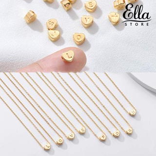 Ellastore123 สร้อยคอโซ่เหล็กไทเทเนียม จี้รูปหัวใจ เครื่องประดับแฟชั่นสตรี