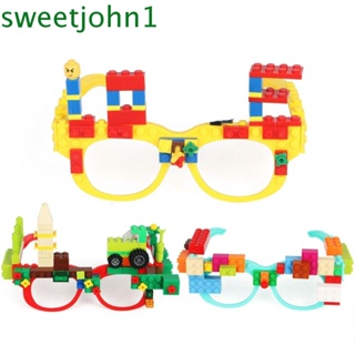 Sweetjohn บล็อคตัวต่อ รูปแว่นตา ขนาดเล็ก Diy ของเล่นเสริมพัฒนาการ สําหรับเด็ก