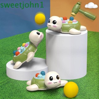 Sweetjohn ของเล่นค้อนเคาะ ลายการ์ตูนเต่า ค้อนทุบ คลายเครียด เสริมการเรียนรู้เด็ก