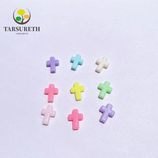 Tarsureth ลูกปัดเรซิ่น สีแคนดี้ทึบแสง ยาว 16 มม. กว้าง 12 มม. สําหรับทําเครื่องประดับ ต่างหู 100 ชิ้น