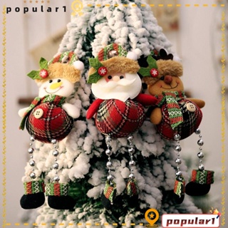 Popular จี้ตุ๊กตาซานตาคลอส สโนว์แมนน่ารัก สําหรับแขวนตกแต่งต้นคริสต์มาส