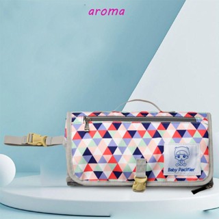 Aroma 3 In 1 แผ่นเปลี่ยนผ้าอ้อม น่ารัก ทนทาน สีพื้น ถุงเปลี่ยนผ้าอ้อม เด็กวัยหัดเดิน เปลี่ยนโต๊ะ ถุงผ้าอ้อมเด็ก