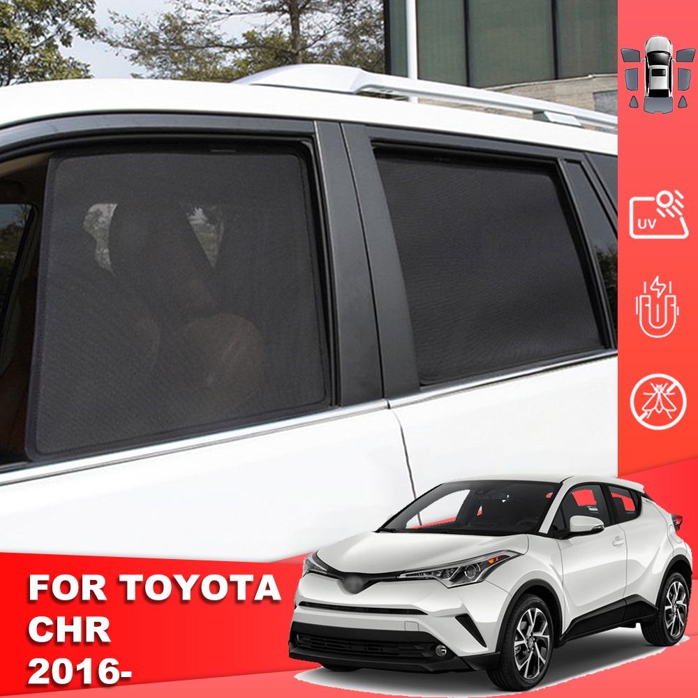 ม่านบังแดดแม่เหล็ก ติดกระจกหน้า และหลังรถยนต์ สําหรับ Toyota C-HR AX10 CHR 2016-2022