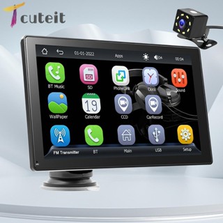 Tcuteit เครื่องเล่น MP5 วิทยุ บลูทูธ 9 นิ้ว สําหรับรถยนต์ Android