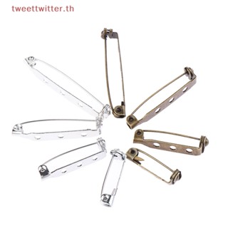 Tweet ฐานเข็มกลัดเปล่า 20 25 32 38 มม. สําหรับทําเครื่องประดับ DIY 10 ชิ้น