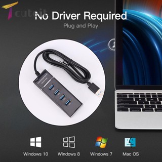 Tcuteit อะแดปเตอร์ฮับแยก 5Gbps USB 3.0 4 พอร์ต