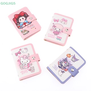 [GOGJIG5] กระเป๋าใส่บัตรเครดิต แบบหนัง ลายการ์ตูน Hello Kitty My Melody Kuromi สําหรับผู้หญิง