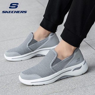 Skechers_ GOWALK ArchFit รองเท้ากีฬาลําลอง ผ้าตาข่าย ระบายอากาศ สวมใส่สบาย คุณภาพสูง แฟชั่นฤดูร้อน สําหรับผู้ชาย