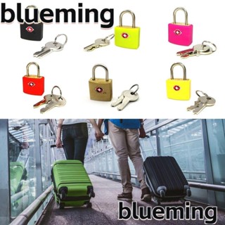 Blueming2 กุญแจล็อกกระเป๋าเดินทาง โลหะผสมสังกะสี กันขโมย TSA พร้อมกุญแจ 2 ชิ้น