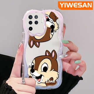 เคสโทรศัพท์มือถือ ซิลิโคนนิ่ม ใส กันกระแทก ลายการ์ตูนชิปครีมมี่น่ารัก สําหรับ OPPO A94 4G F19 Pro Reno 5F Reno 5 Lite