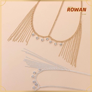 Rowans ที่คาดศีรษะ โซ่ โลหะผสม ประดับพู่ เครื่องประดับ